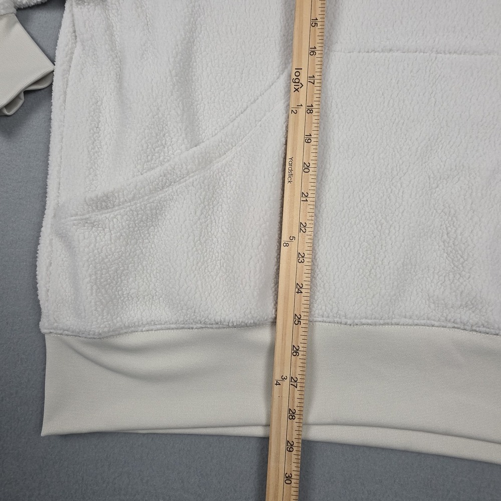 Nike Hoodie Women's Extra Large White Fleece Plush Oversized Sportswear Pullover - Picture 6 of 10